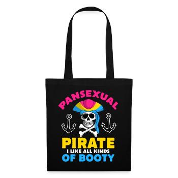 Pansexueller Pirat Lgbtq Pansexuell Pride Month - Stoffbeutel - Schwarz - Vorne