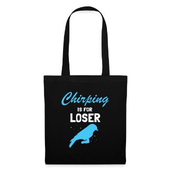 Pêcheur roi australien et oiseau lanchender - Sac en tissu - noir - Devant