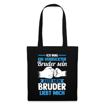 Geschwister Fäuste Familie Brüder Bruder - Stoffbeutel - Schwarz - Vorne