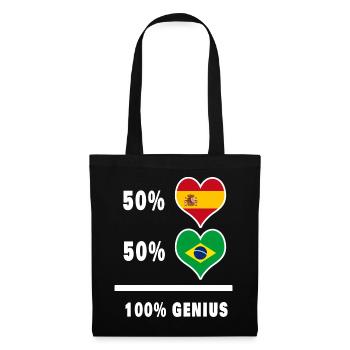 Brazil and Spain genius / gift - Tote Bag - black - Front