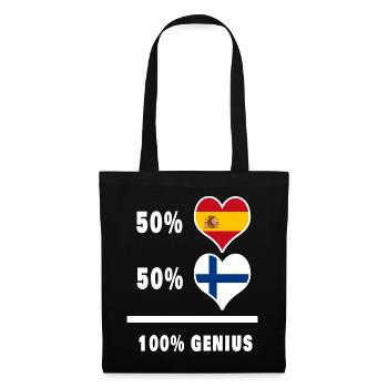Génie / cadeau de la Finlande et de l’Espagne - Sac en tissu - noir - Devant