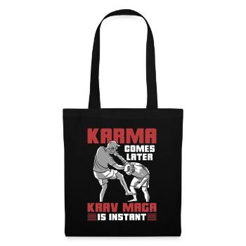 Krav Maga Karma Comes Later Combat Instant Fighter - Tote Bag - black - Front