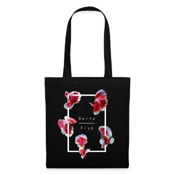 Siamese Fighting Fish Betta Fish Aquarium - Tote Bag - black - Front