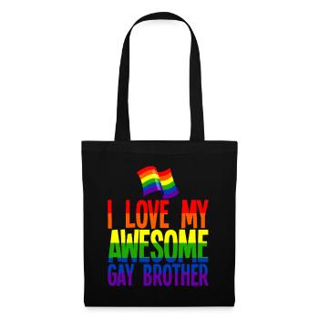 I Love My Awesome Gay Brother 4 - Tote Bag - black - Front