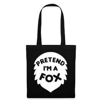 Faites semblant d’être un renard Tu so als wäre ich ein Fuchs - Sac en tissu - noir - Devant