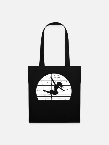Pole Dance Silhouette Pole Dancing I Pole Dance Gi - Stoffbeutel - Schwarz