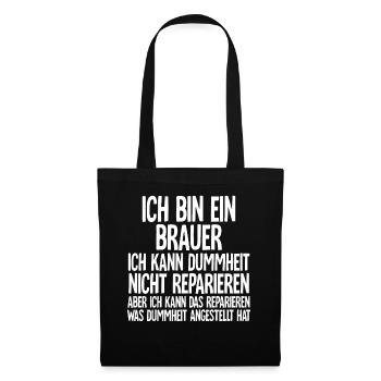 Brauer - Stoffbeutel - Schwarz - Vorne