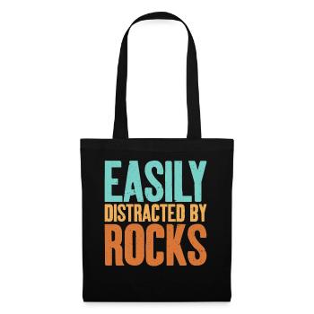 Slightly distracted by rocks Egyptian - Tote Bag - black - Front