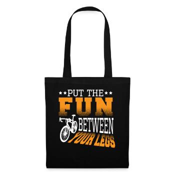Pedal Riding Mountainbike Radfahrer - Stoffbeutel - Schwarz - Vorne