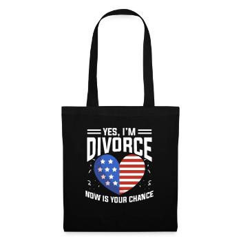 Divorce Crise conjugale - Sac en tissu - noir - Devant