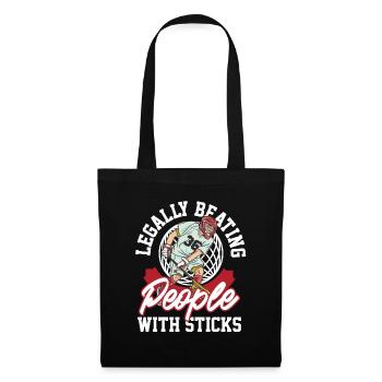 LAX Sticks Game Defender Lax Ball Goalkeeper - Tote Bag - black - Front