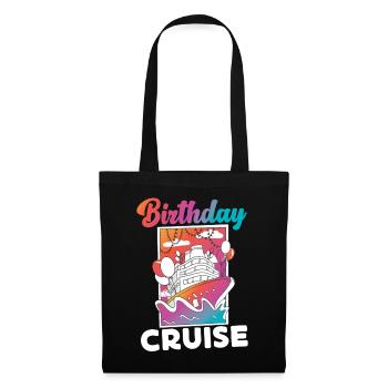 Cruise Ship Vacation Birthday - Stoffbeutel - Schwarz - Vorne