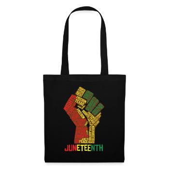 Juneteenth Texas Liberty Peace Celebration - Stoffbeutel - Schwarz - Vorne