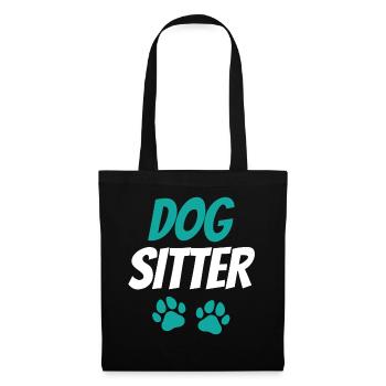 Dog Sitter Dog Dog Sitting Dog Sitting - Tote Bag - black - Front