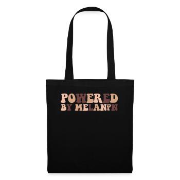 Powered By Melanin Proud Melanated Black - Tote Bag - black - Front
