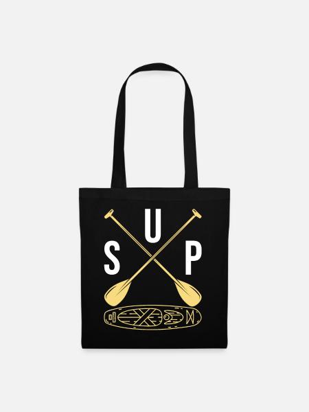 SUP Stand Up Paddle Board - SUP Board SUP Girl - Stoffbeutel - Schwarz