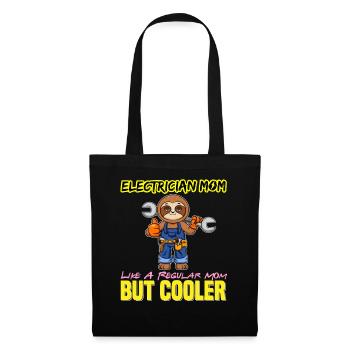 Electrician Mom Like A Regualr Mom But Cooler - Stoffbeutel - Schwarz - Vorne