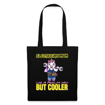 Electrician Mom Like A Regualr Mom But Cooler - Tote Bag - black - Front