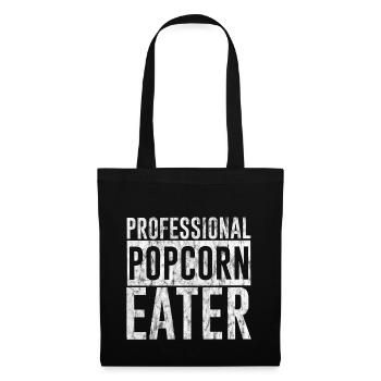 Mangeur de pop-corn professionnel 3 - Sac en tissu - noir - Devant