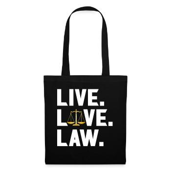 Life - Love - Law - Law student - Tote Bag - black - Front
