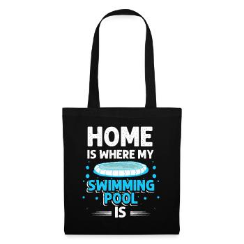 Schwimmer Sport Schwimmen - Stoffbeutel - Schwarz - Vorne