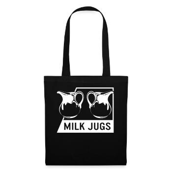 Chemise d’allaitement, Cruches de lait design Funny Tee, - Sac en tissu - noir - Devant