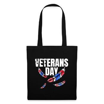 Red Blue And White Feathers For Veterans Day - Tote Bag - black - Front