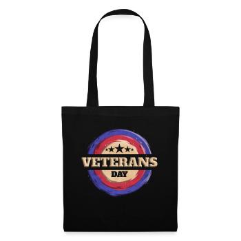 Round Logo for Veterans Day - Tote Bag - black - Front