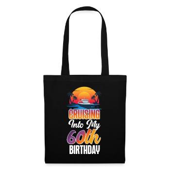 60e anniversaire de Cruise Ship Vacation - Sac en tissu - noir - Devant