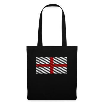 Drapeau de l’Angleterre - Sac en tissu - noir - Devant