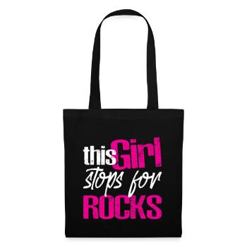 Cette fille s’arrête pour Rocks 4 - Sac en tissu - noir - Devant
