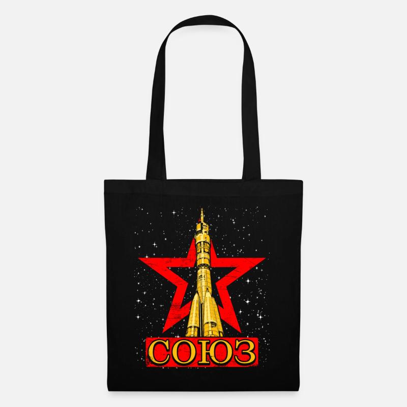 Fusée soviétique Soyouz - Sac en tissu - noir