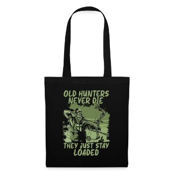 Bowhunting Old Hunters Never Shooting Bowhunter - Stoffbeutel - Schwarz - Vorne