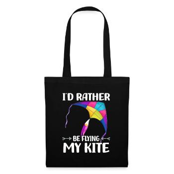 Flying kites | Kite Flying Gifts - Tote Bag - black - Front