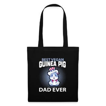 Papa cochon d’Inde - Sac en tissu - noir - Devant