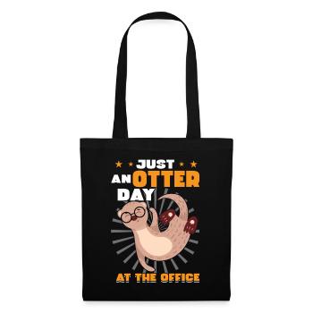 Just an otter's day in the office - Tote Bag - black - Front