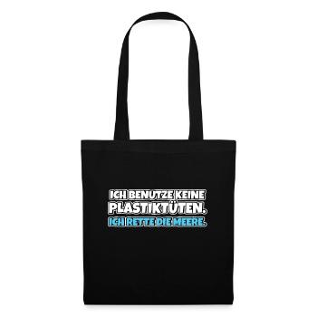 Keep The Sea Plastic Free Umweltschutz Meer retten - Stoffbeutel - Schwarz - Vorne