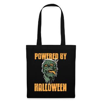 Powered by Halloween - Stoffbeutel - Schwarz - Vorne