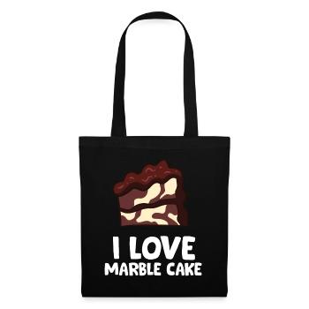Marble Cake - I love marble cake - Tote Bag - black - Front