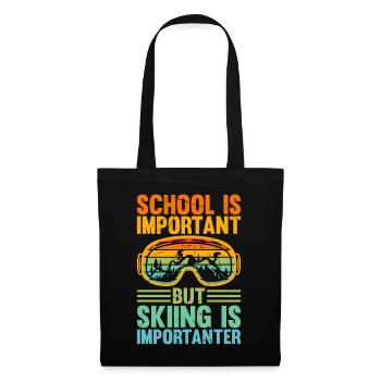 Ski Ski Enfants Freestyle-École de ski Enfants - Sac en tissu - noir - Devant