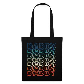 Papa Rétro Vintage Fête des Pères - Sac en tissu - noir - Devant
