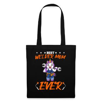 Best Welder Mom Ever Metal Work Crafts Mother - Tote Bag - black - Front