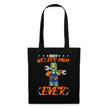 Best Welder Mom Ever Metal Work Crafts Mother - Tote Bag - black - Front