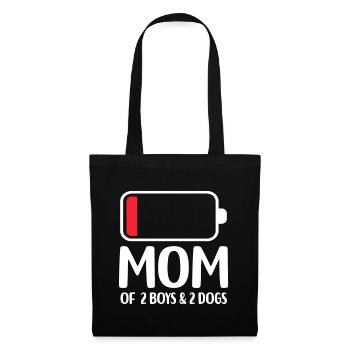 Canine - Sac en tissu - noir - Devant
