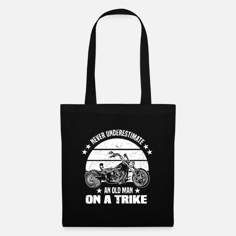 Triker Geschenkidee | Trikes Trike Hobby Motorrad - Stoffbeutel - Schwarz