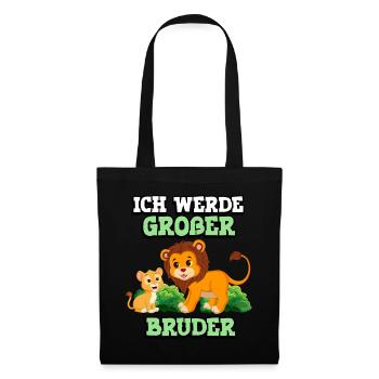 Ich Bin Bereit Für Meinen Kleinen Bruder, Aber - Stoffbeutel - Schwarz - Vorne