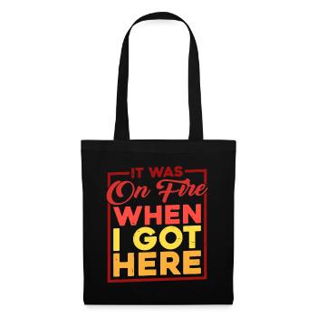 Il était en feu quand je suis arrivé ici 6 - Sac en tissu - noir - Devant