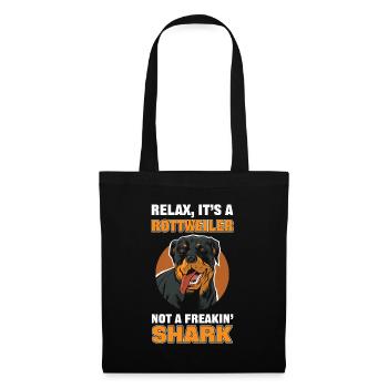 Relax It's a Rottweiler Not a Freakin' Shark - Tote Bag - black - Front