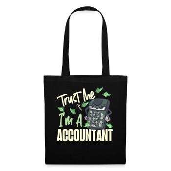 Accountant Bookkeeper Accounting - Tote Bag - black - Front