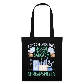 Comptable Comptable Comptable - Sac en tissu - noir - Devant